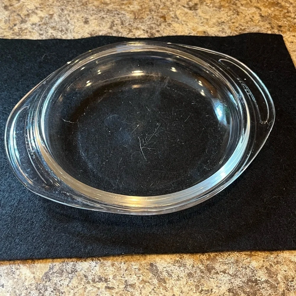 PYREX Clear Glass Round Replacement LID ONLY w/ Tabs ~ 683-C
